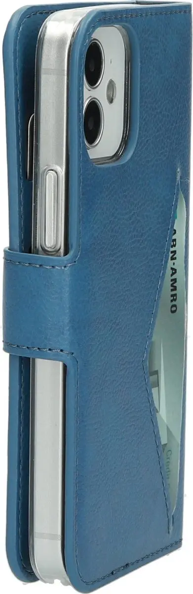Mobiparts MP-110827 Hoesje iPhone 12 Mini - Blauw Eco Leer
