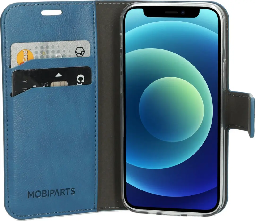 Mobiparts MP-110827 Hoesje iPhone 12 Mini - Blauw Eco Leer