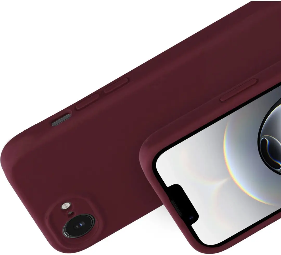 Mobiparts MP-128844 Hoesje iPhone 16/17 - Siliconen - Paars/Rood