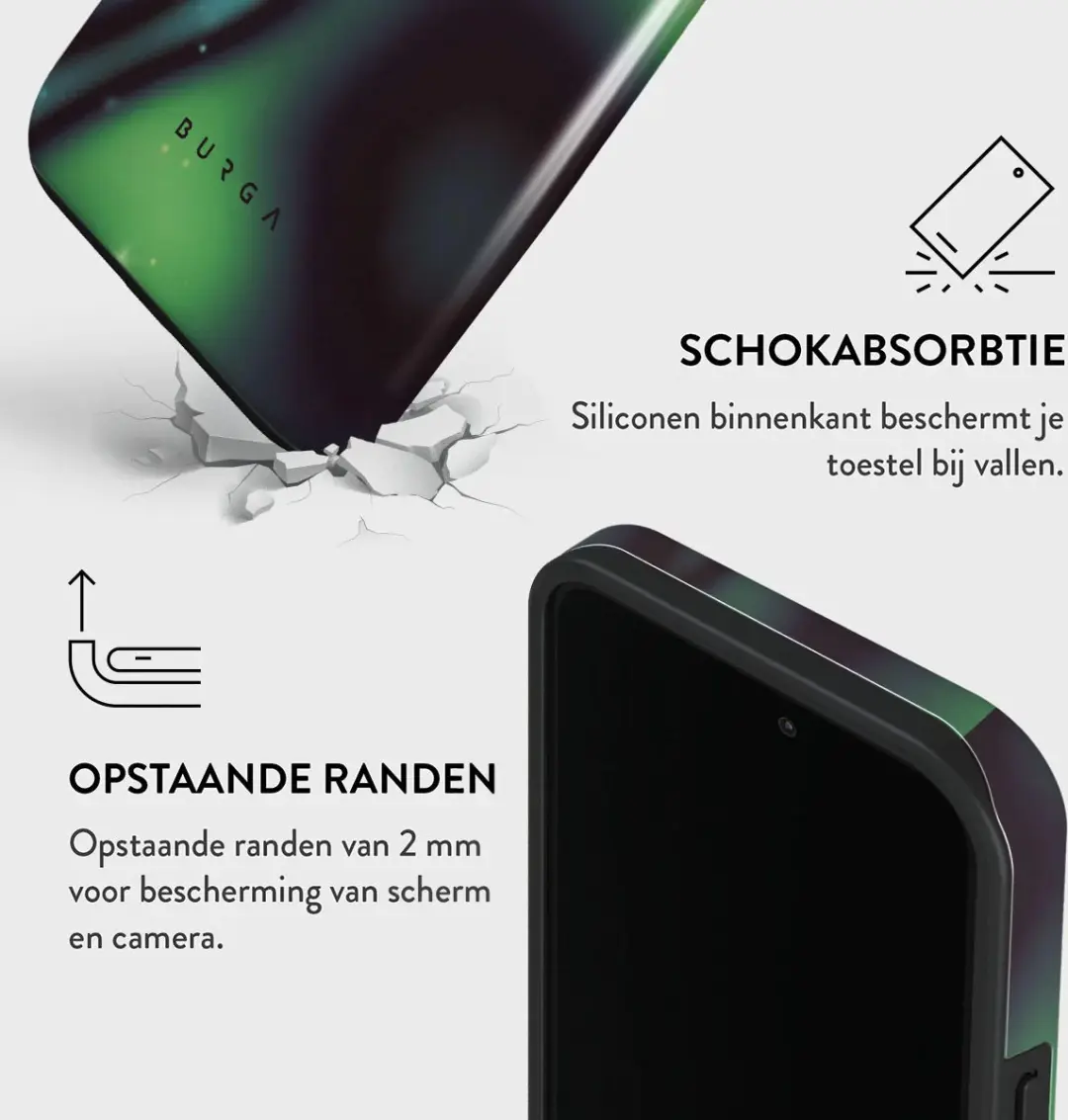Burga Tough Case iPhone 15 Pro - Groen