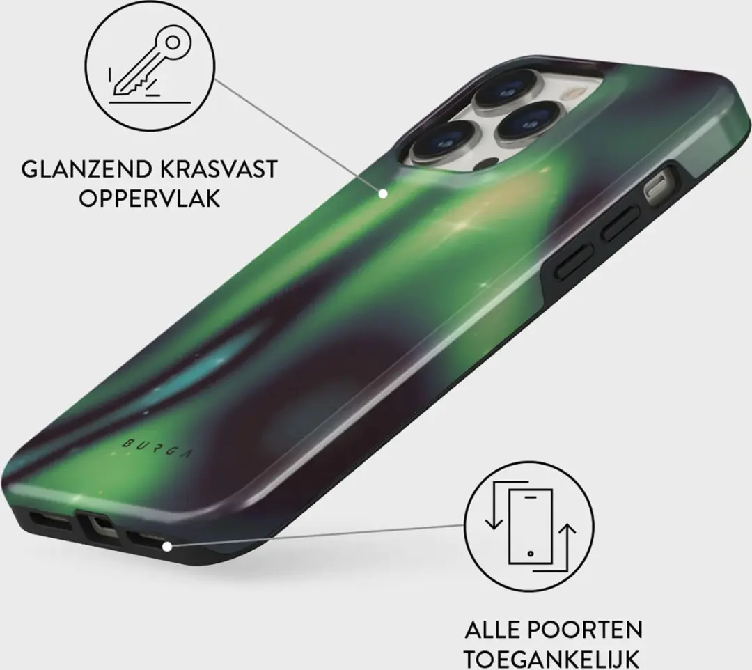 Burga Tough Case iPhone 15 Pro - Groen