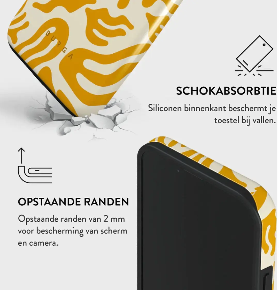 Burga Telefoonhoesje iPhone 14 Sunbeams - Schokbestendig