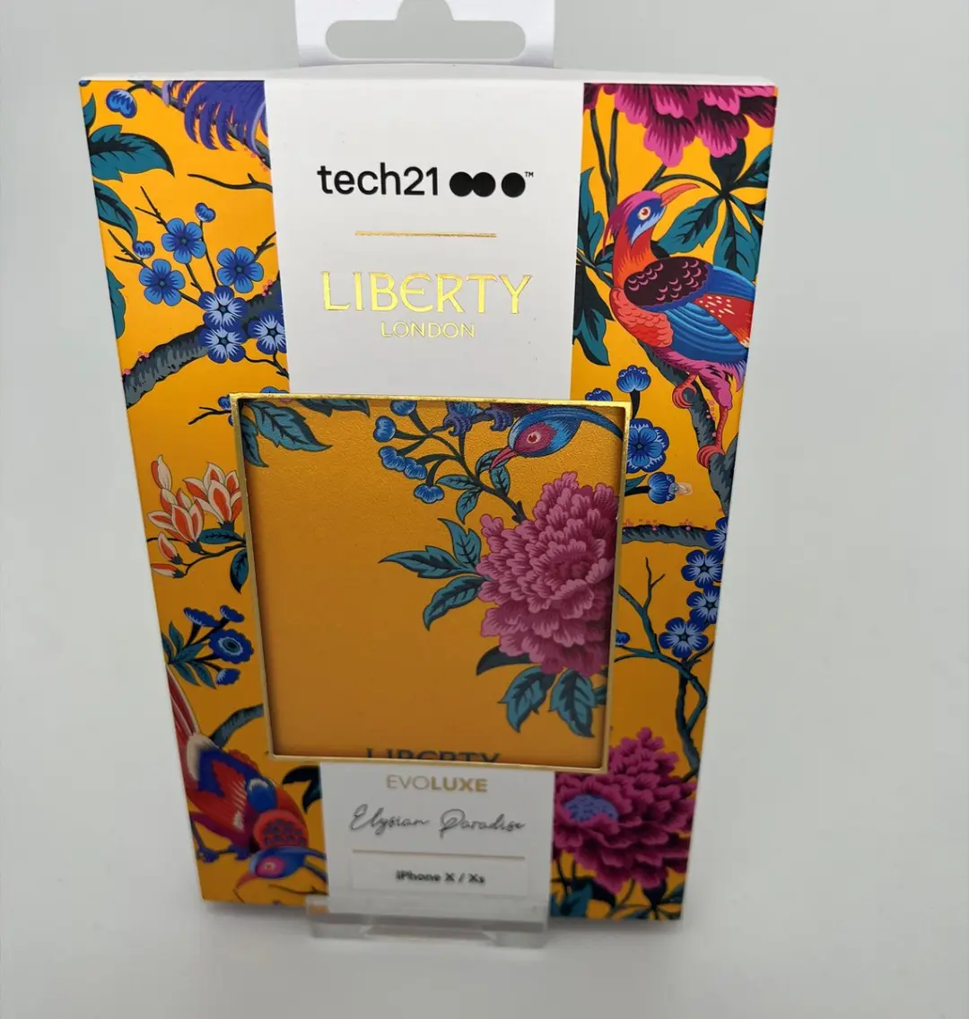 Tech21 Liberty London Elysian Paradise iPhone Xs Hoesje - Geel