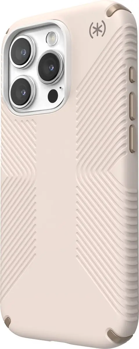 Speck Presidio2 Grip iPhone 15 Pro Hoesje - Beige/Geel - afbeelding 6 van 6