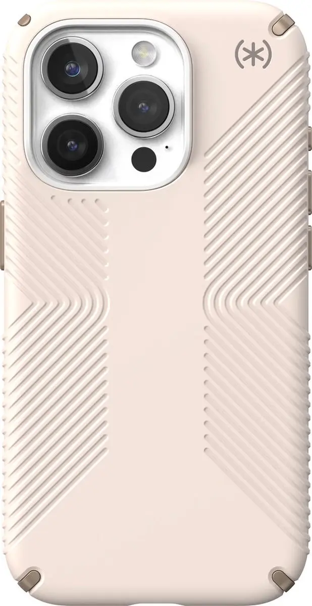 Speck Presidio2 Grip iPhone 15 Pro Hoesje - Beige/Geel