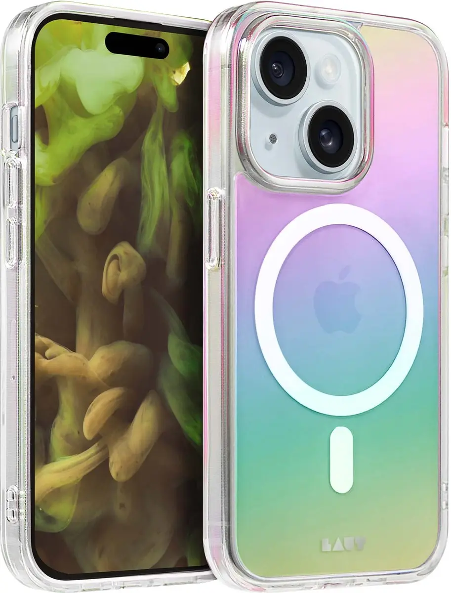 Laut HOLO Hoesje iPhone 15 - Transparant