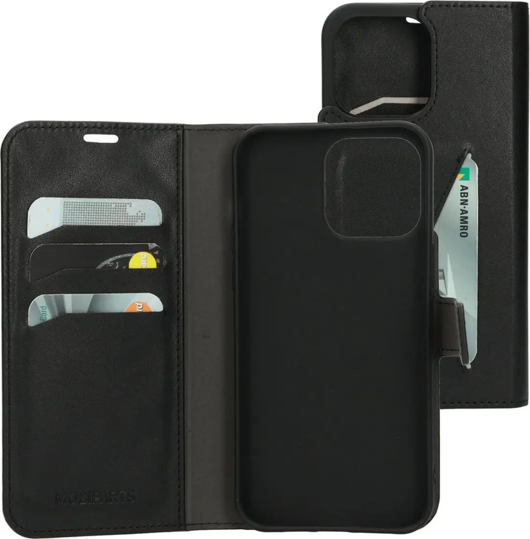 Mobiparts MP-122614 Hoesje iPhone 14 Pro Max - Wallet - Zwart