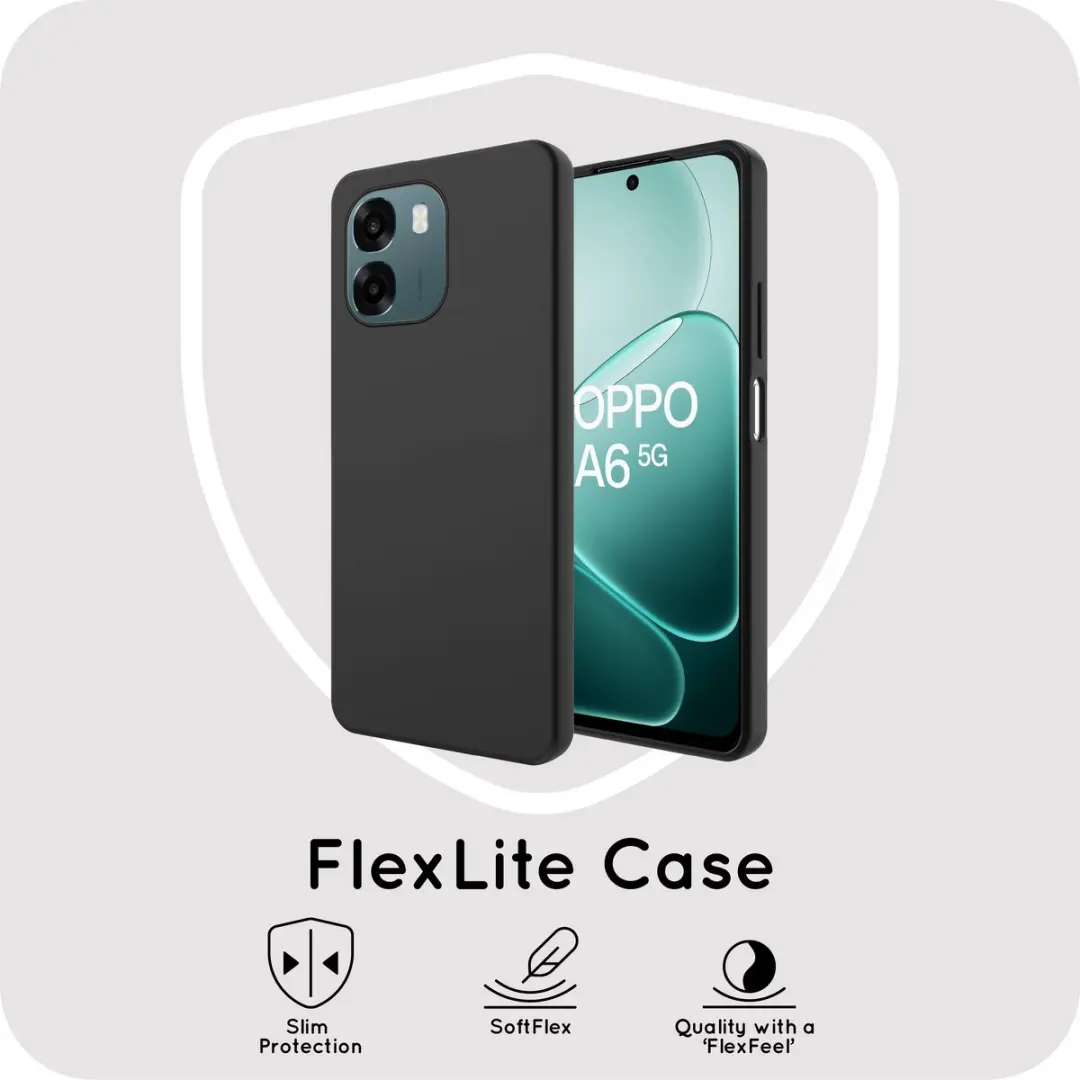 Just in Case Hoesje Oppo A6/A6s Siliconen - Zwart