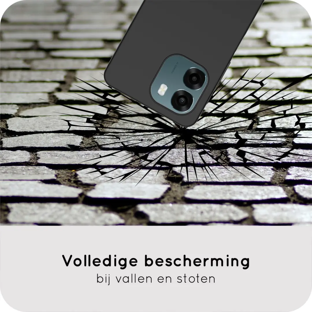 Just in Case Hoesje Oppo A6/A6s Siliconen - Zwart