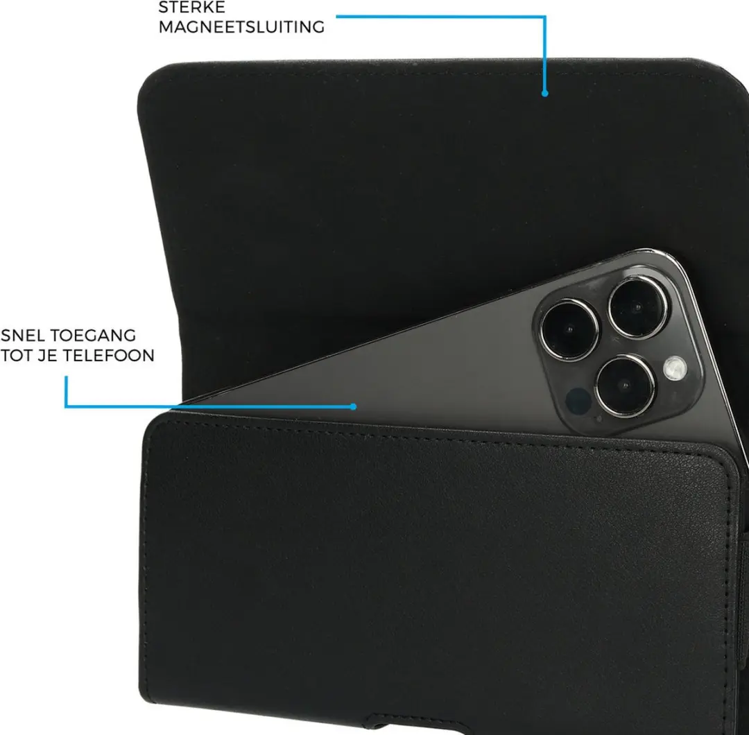 Mobiparts Classic Belt Case MP-125531 - Zwart
