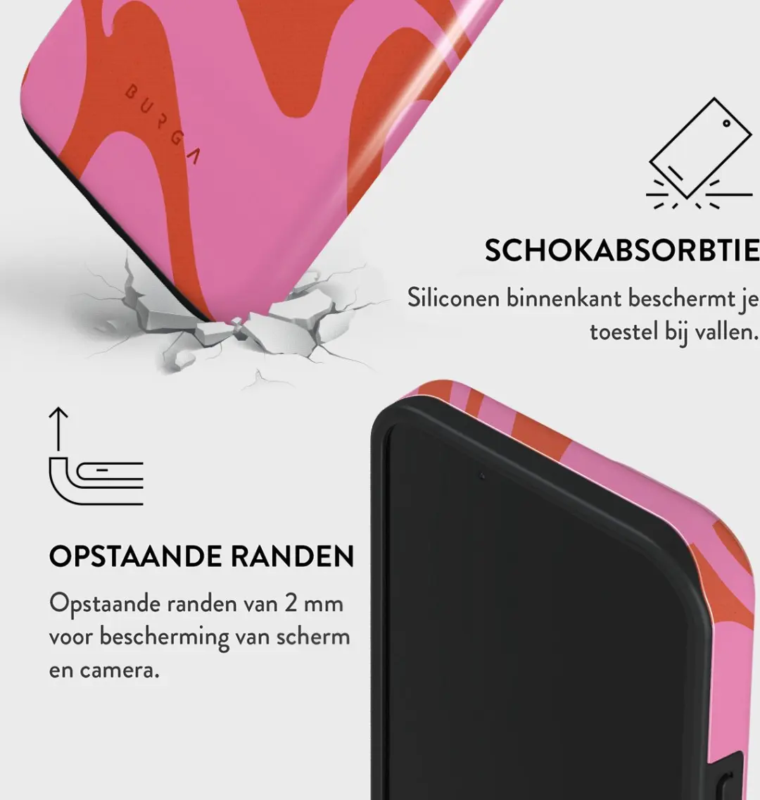 Burga Telefoonhoesje iPhone 14 Ride the Wave - Hardcase