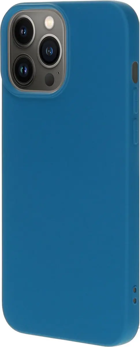 Mobiparts Hoesje iPhone 13 Pro Max Siliconen - Blauw - MP-118587