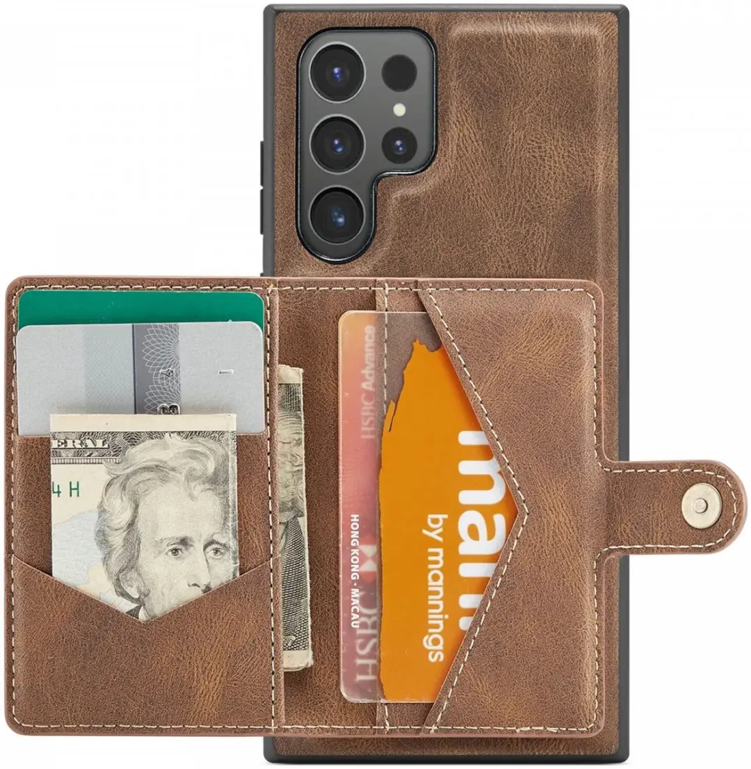 Caseme JH-01 Hoesje Samsung Galaxy S24 Ultra - Bruin