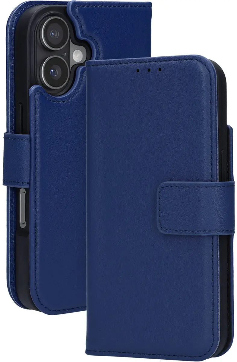 Mobiparts MP-130623 iPhone 17 Hoesje - MagSafe Wallet 2-in-1 - Blauw