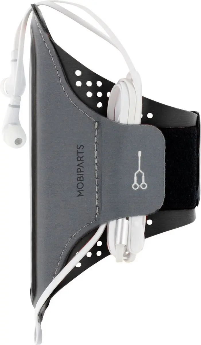Mobiparts Hardloop Sportarmband MP-96602 - Samsung Galaxy A50 - 5 Pasjes - Zwart