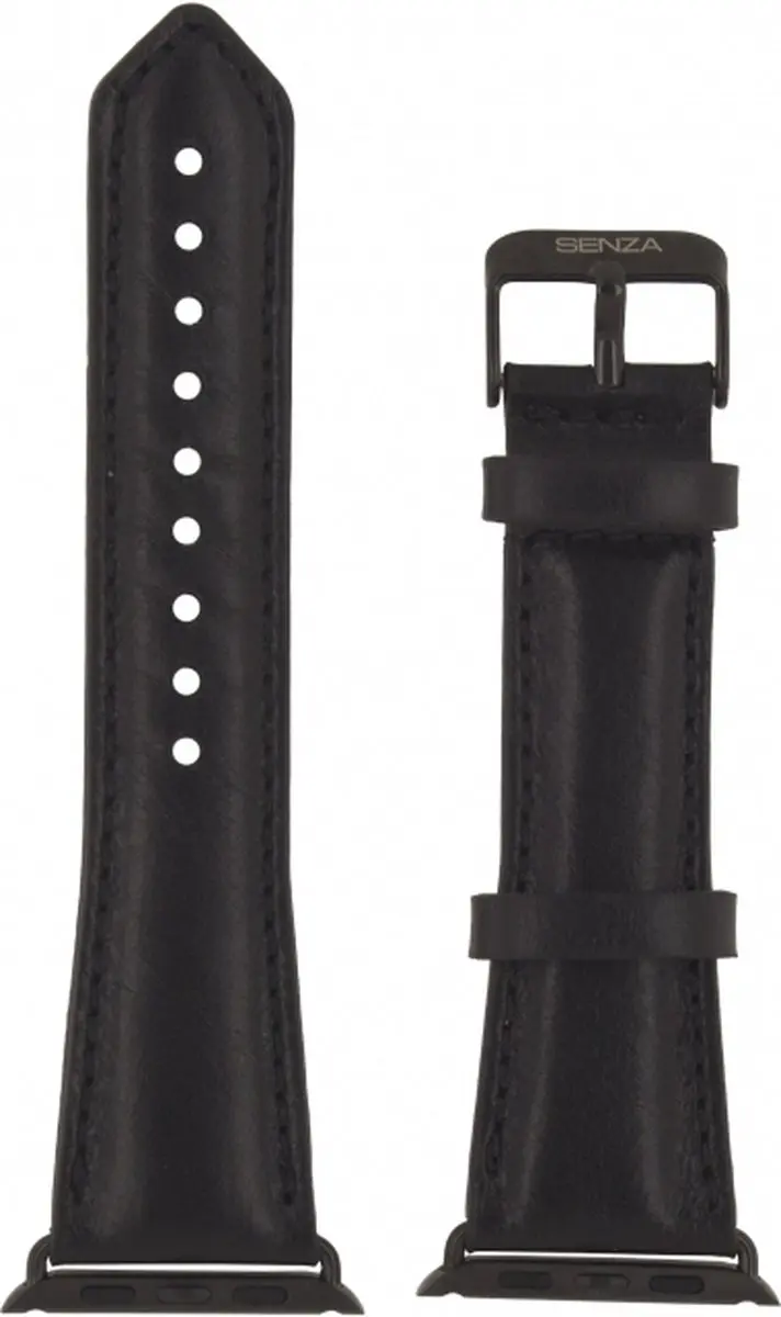 Senza Desire Strap Leren Bandje Apple Watch Series 7 45mm