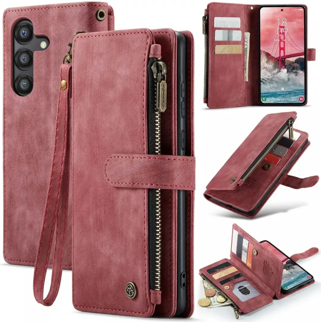 Caseme C30 Hoesje Samsung Galaxy A55 - Rood