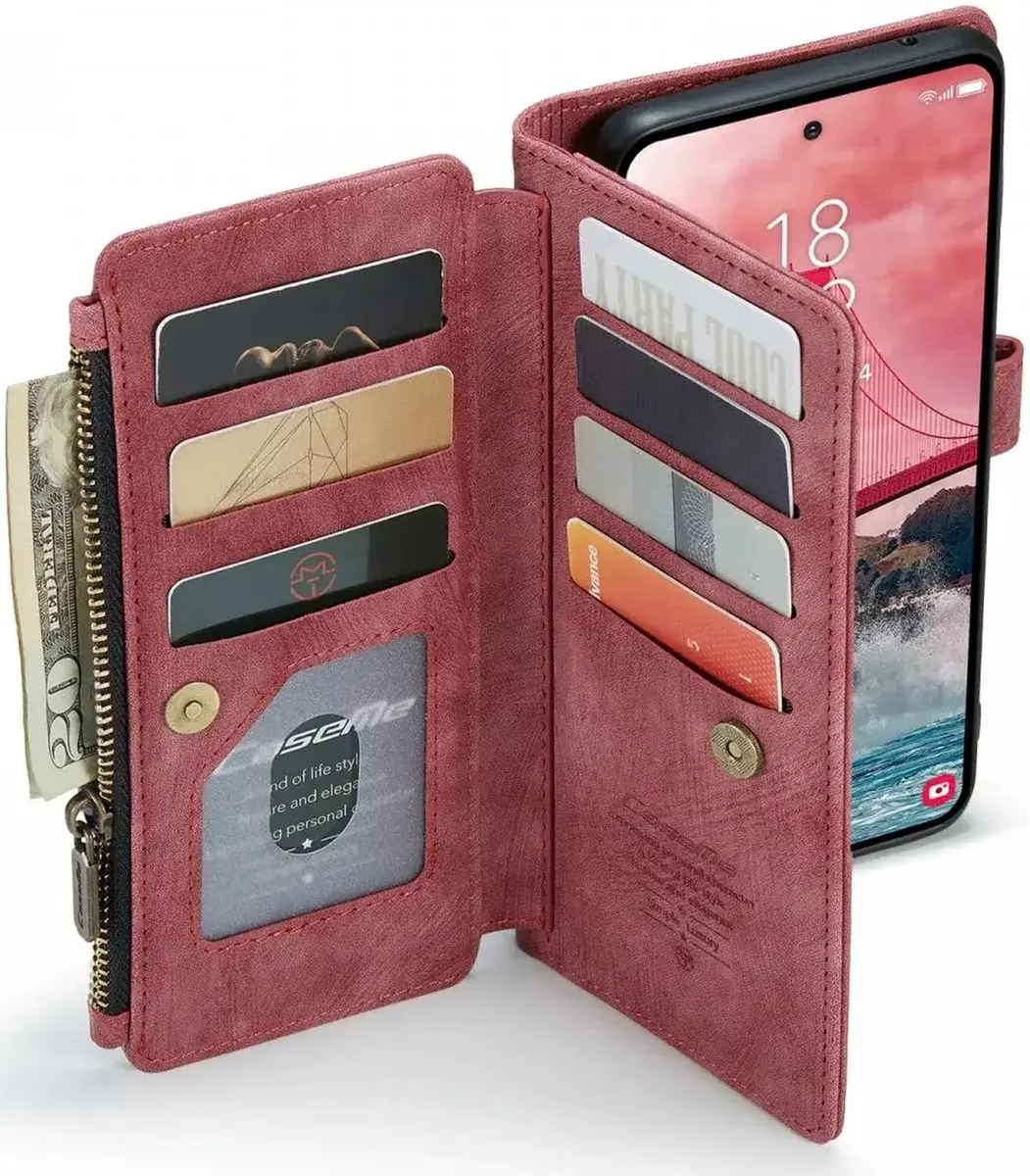 Caseme C30 Hoesje Samsung Galaxy A55 - Rood