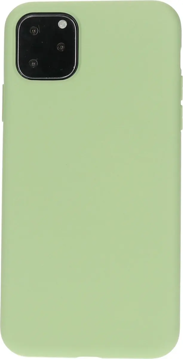 Mobiparts Silicone Cover iPhone 11 Pro Max MP-97463 - Pistache Groen