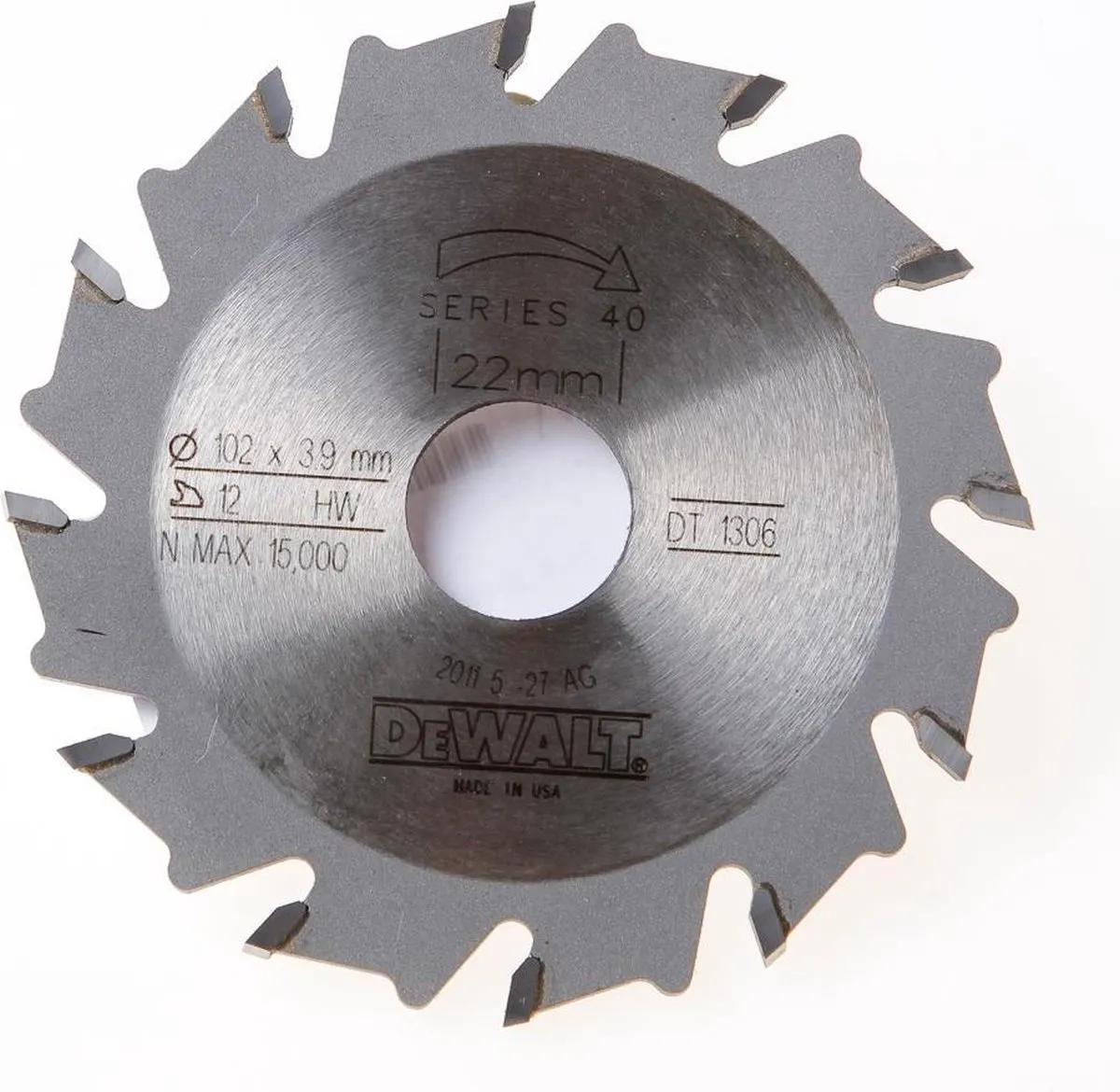 DeWalt DT1306 Blad Lamineerfreesmachine 12 Tanden