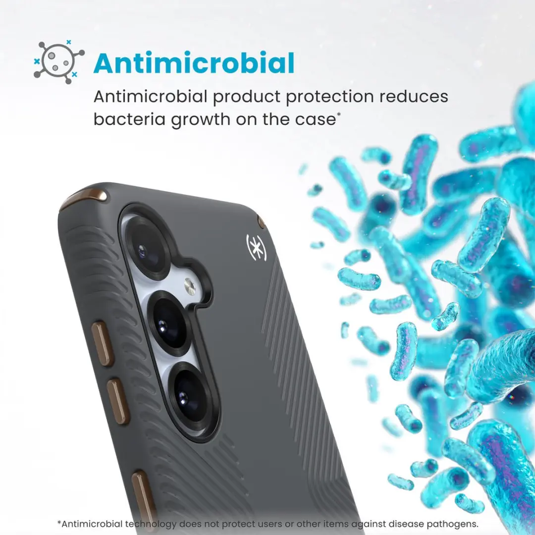 Speck Presidio2 Grip 150868-3212 Hoesje - Samsung Galaxy S25 - Grijs