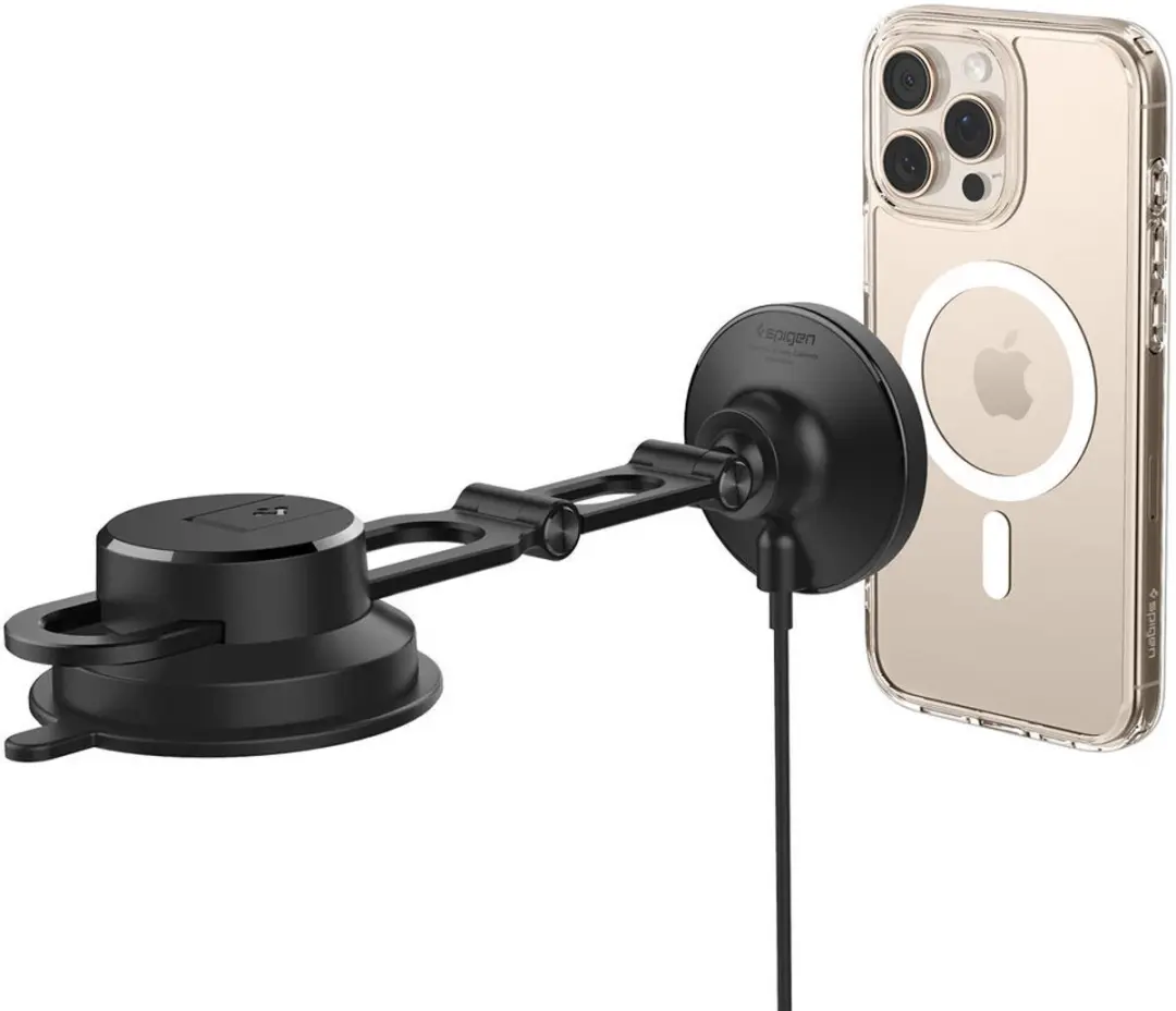 Spigen Onetap Pro 4 ITQ35W Autolader - MagSafe - Zwart - afbeelding 6 van 6