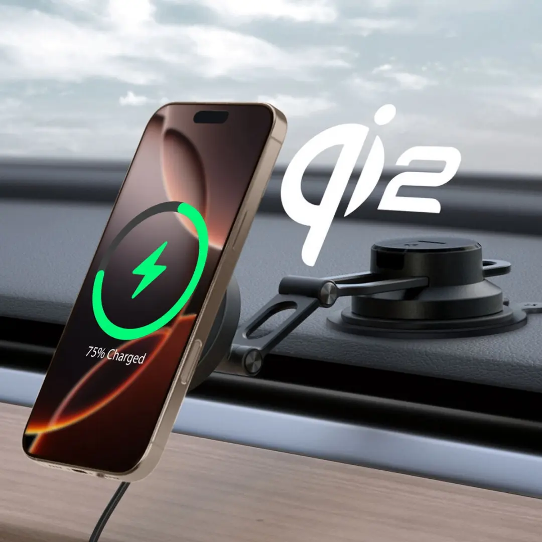 Spigen Onetap Pro 4 ITQ35W Autolader - MagSafe - Zwart