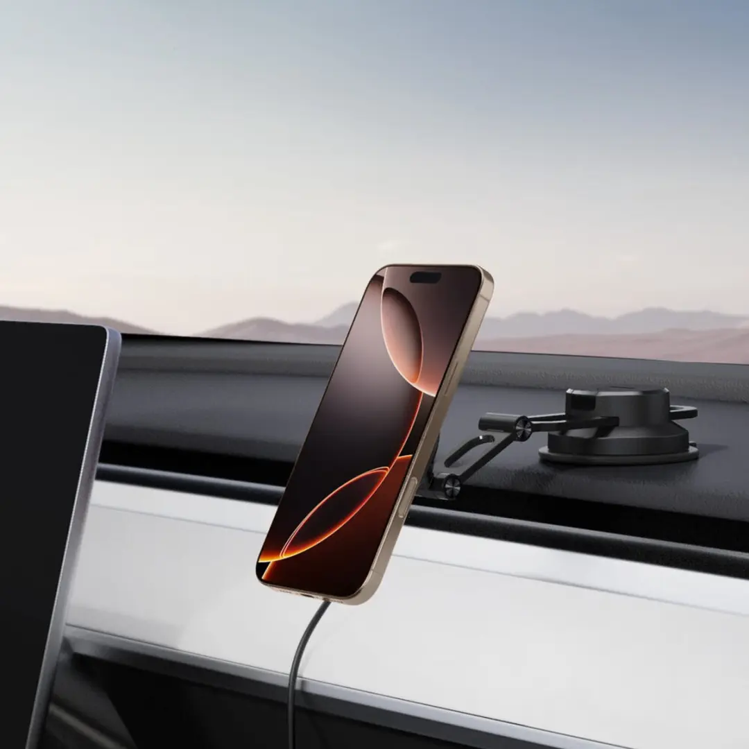 Spigen Onetap Pro 4 ITQ35W Autolader - MagSafe - Zwart