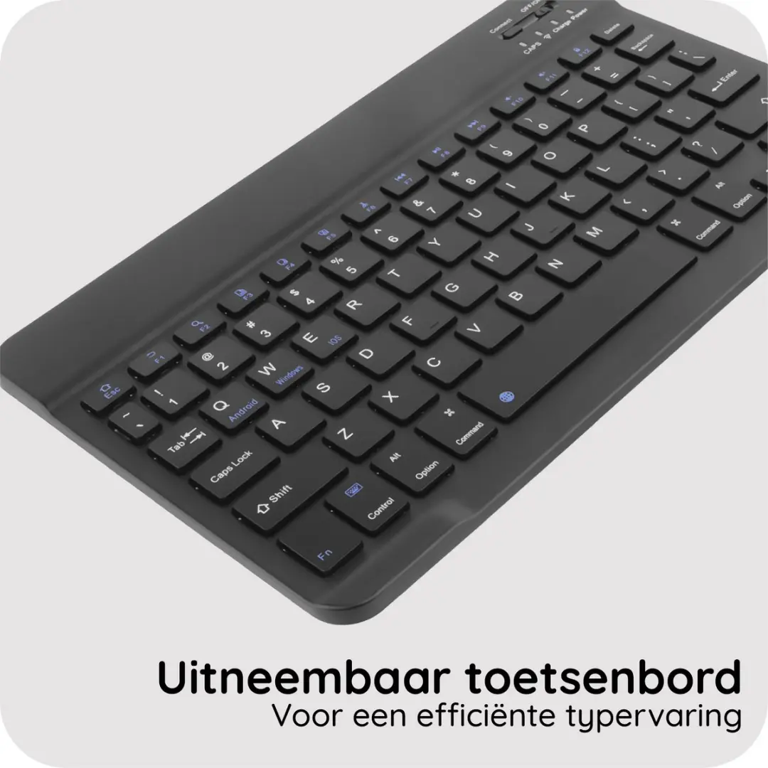 Just in Case 8450883 Tablethoes met Toetsenbord - iPad Air 11" - Zwart