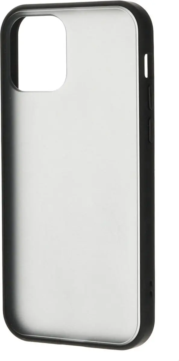 Mobiparts MP-108510 Hoesje iPhone 12/12 Pro - Hardcover - Zwart/Grijs