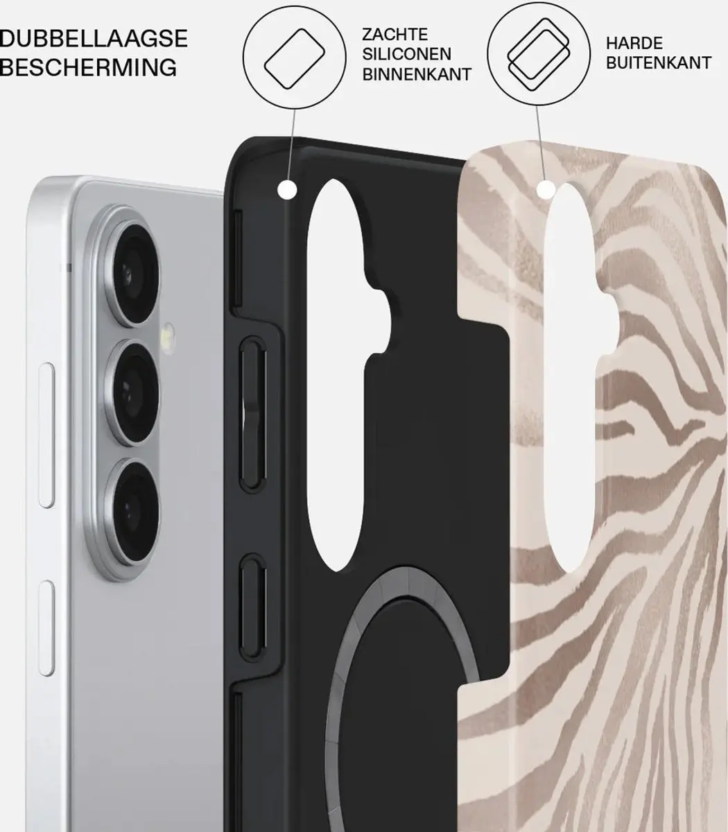 Burga Tough MagSafe Hoesje Samsung Galaxy S26 - Bruin