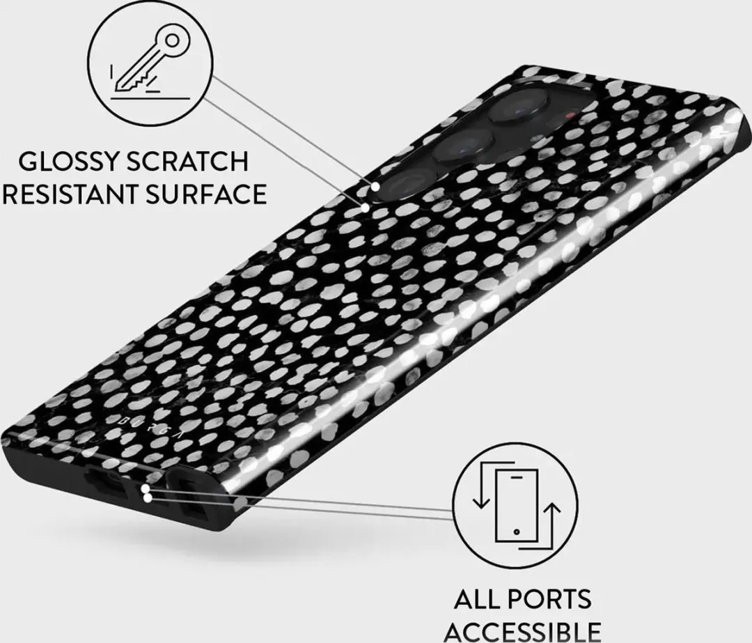 Burga Tough Case Samsung Galaxy S23 Ultra - Night Sky - Zwart