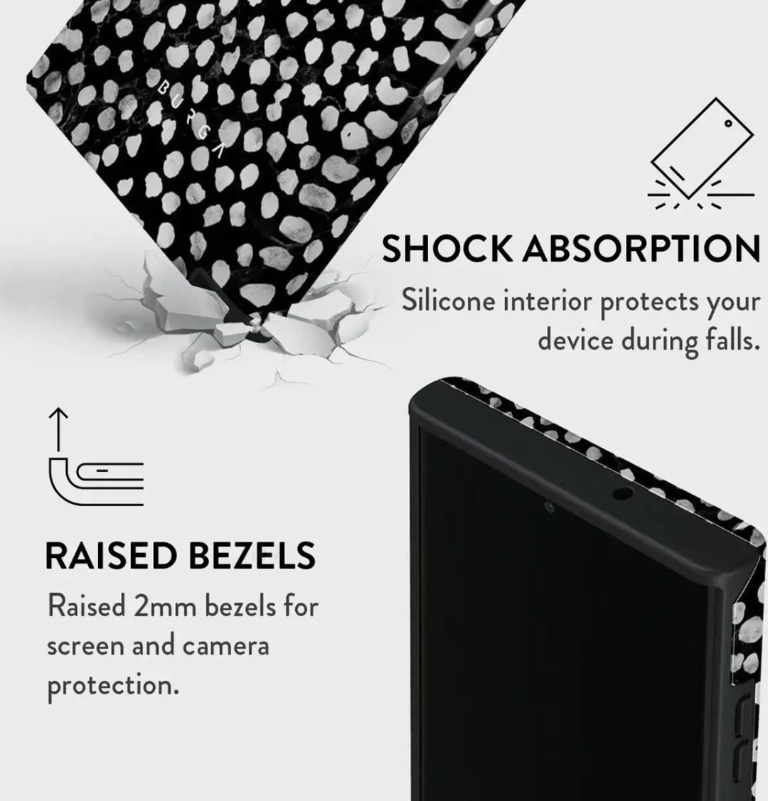 Burga Tough Case Samsung Galaxy S23 Ultra - Night Sky - Zwart