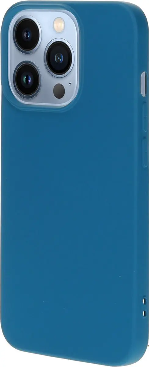 Mobiparts Hoesje iPhone 13 Pro Siliconen - Blauw - MP-118586