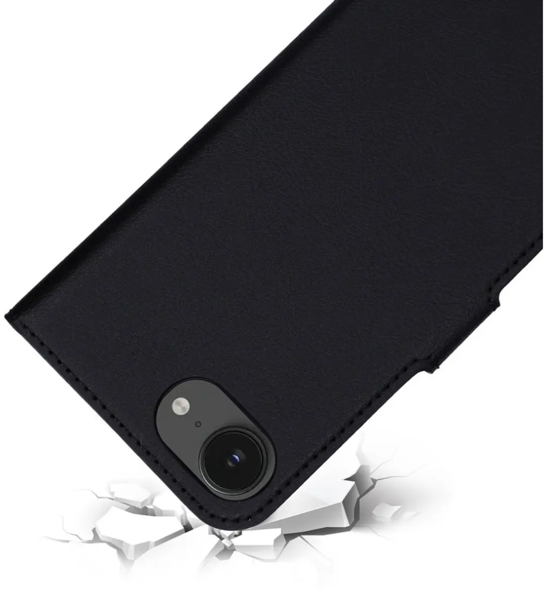 Mobiparts MP-128829 Wallethoesje iPhone 16/17 - Eco Leer - Zwart