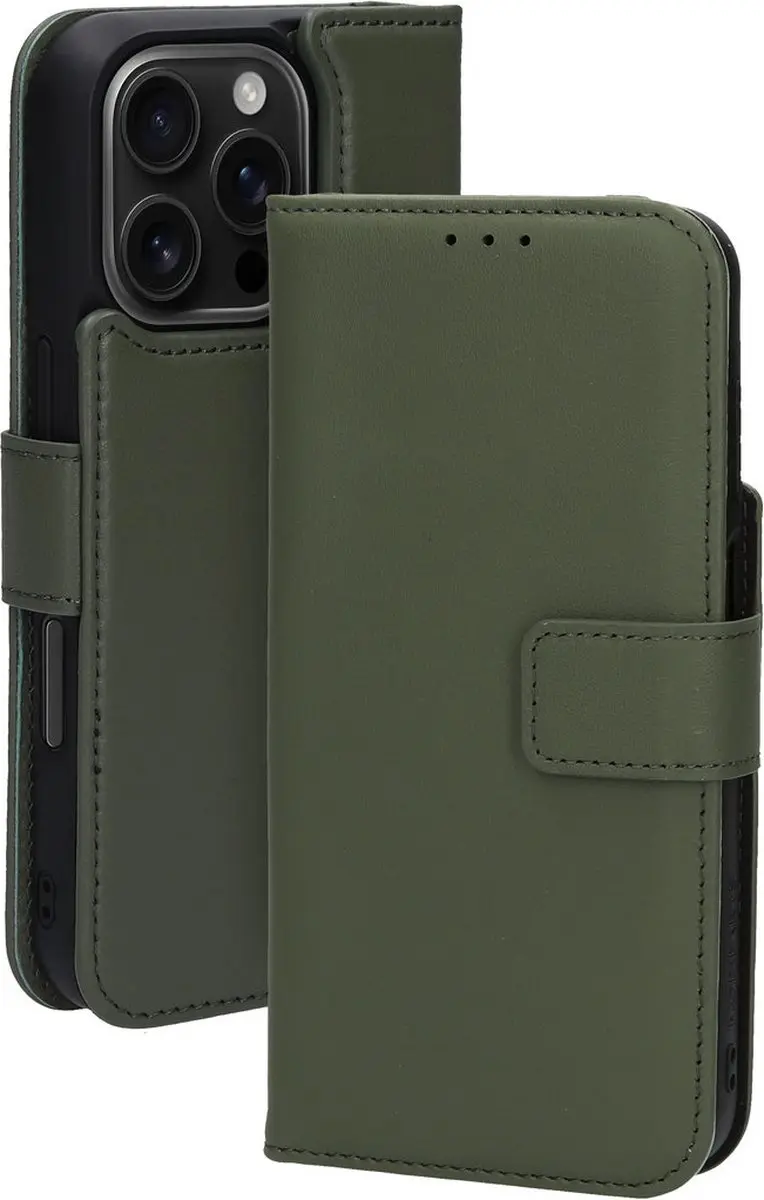 Mobiparts MP-127229 Hoesje iPhone 16 Pro - Wallet 2-in-1 - Groen