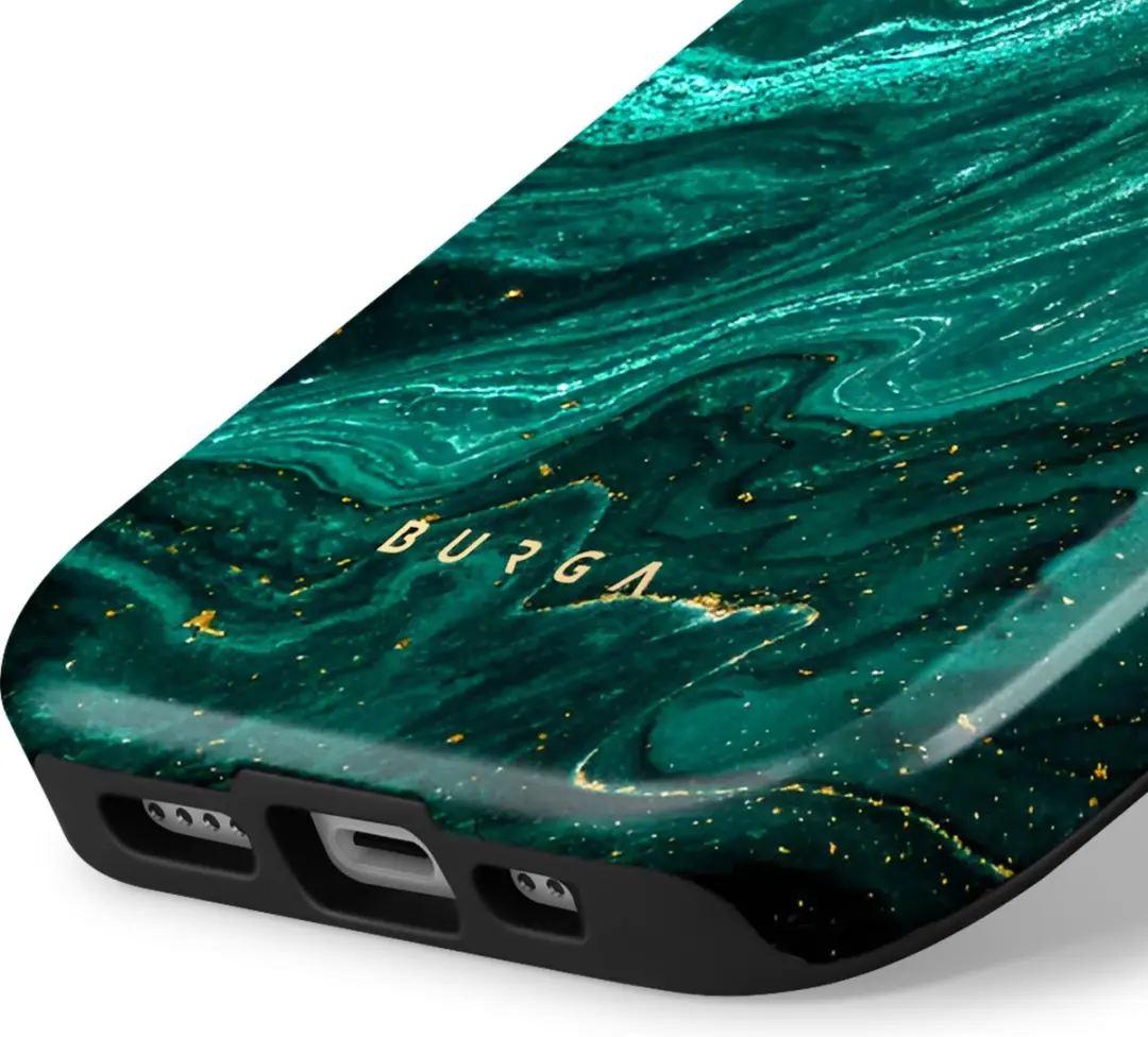 Burga Telefoonhoesje iPhone 15 Pro FA_04_IP15PRO_TH - Schokbestendig - Emerald Pool