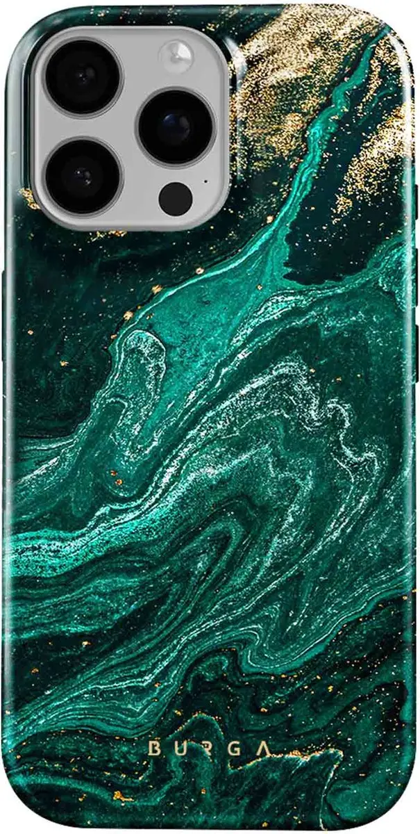 Burga Telefoonhoesje iPhone 15 Pro FA_04_IP15PRO_TH - Schokbestendig - Emerald Pool