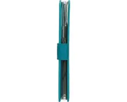 Mobiparts MP-97491 Hoesje iPhone 11 Pro - Portemonnee - Blauw Turquoise - afbeelding 6 van 6