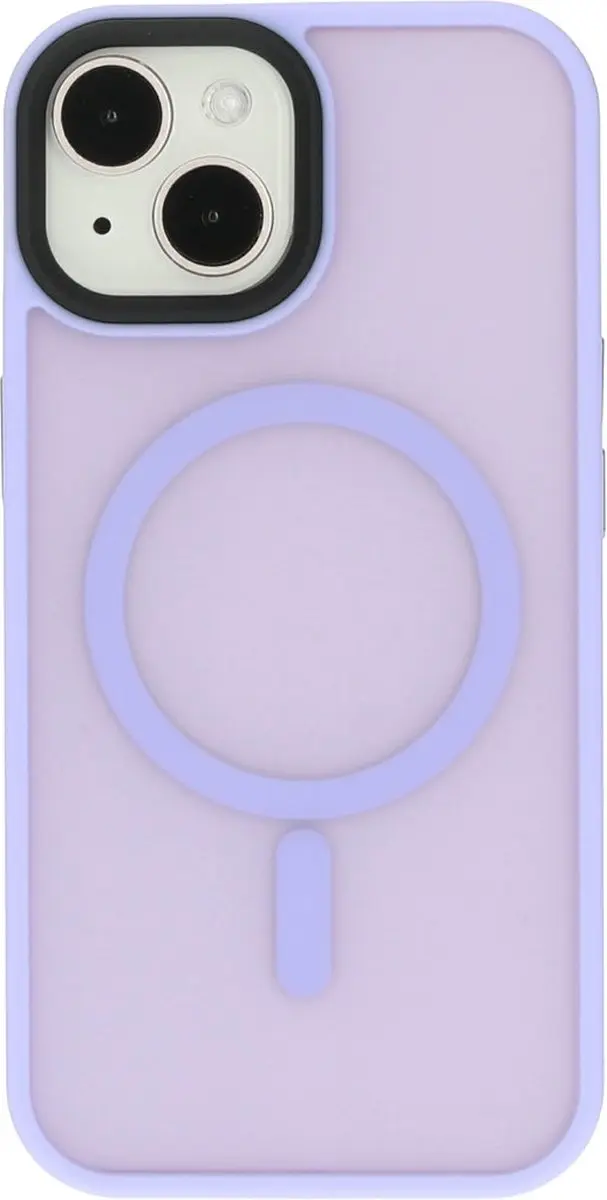 Mobiparts MP-124408 Hoesje iPhone 15 - Hardcover MagSafe - Roze Paars
