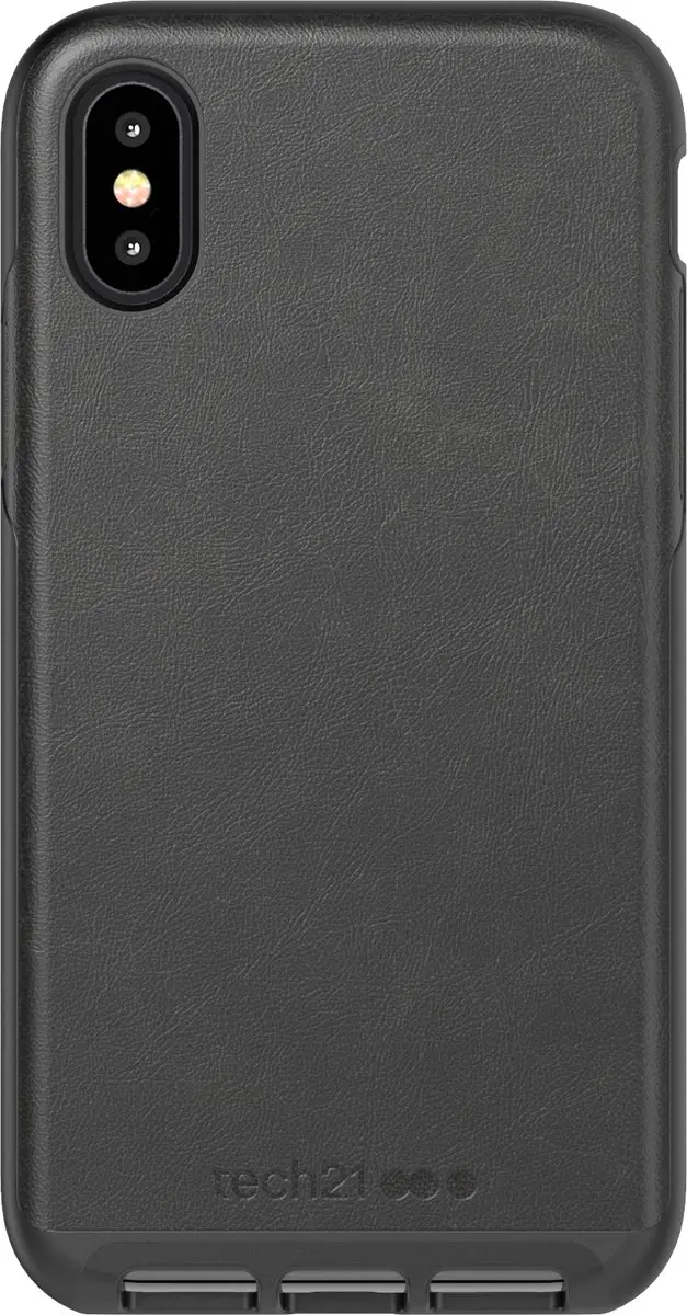 Tech21 Evo Luxe T21-6176 Backcover - iPhone X/Xs - Zwart leer - afbeelding 6 van 6