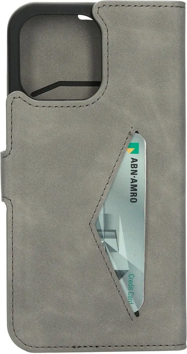 Mobiparts MP-122617 Hoesje iPhone 14 Pro - Grijs Eco Leer