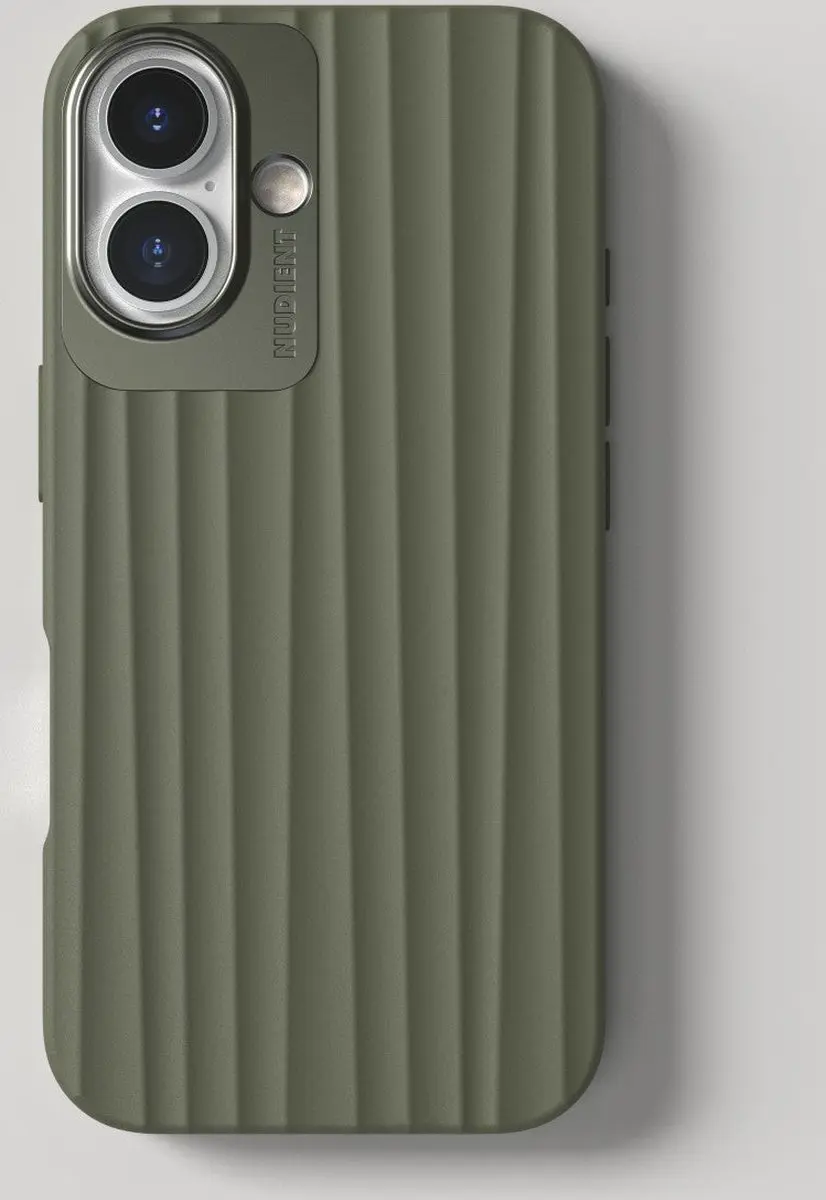 Nudient Bold MagSafe Hoesje iPhone 16 - Groen - MPN 00-001-0103-0070