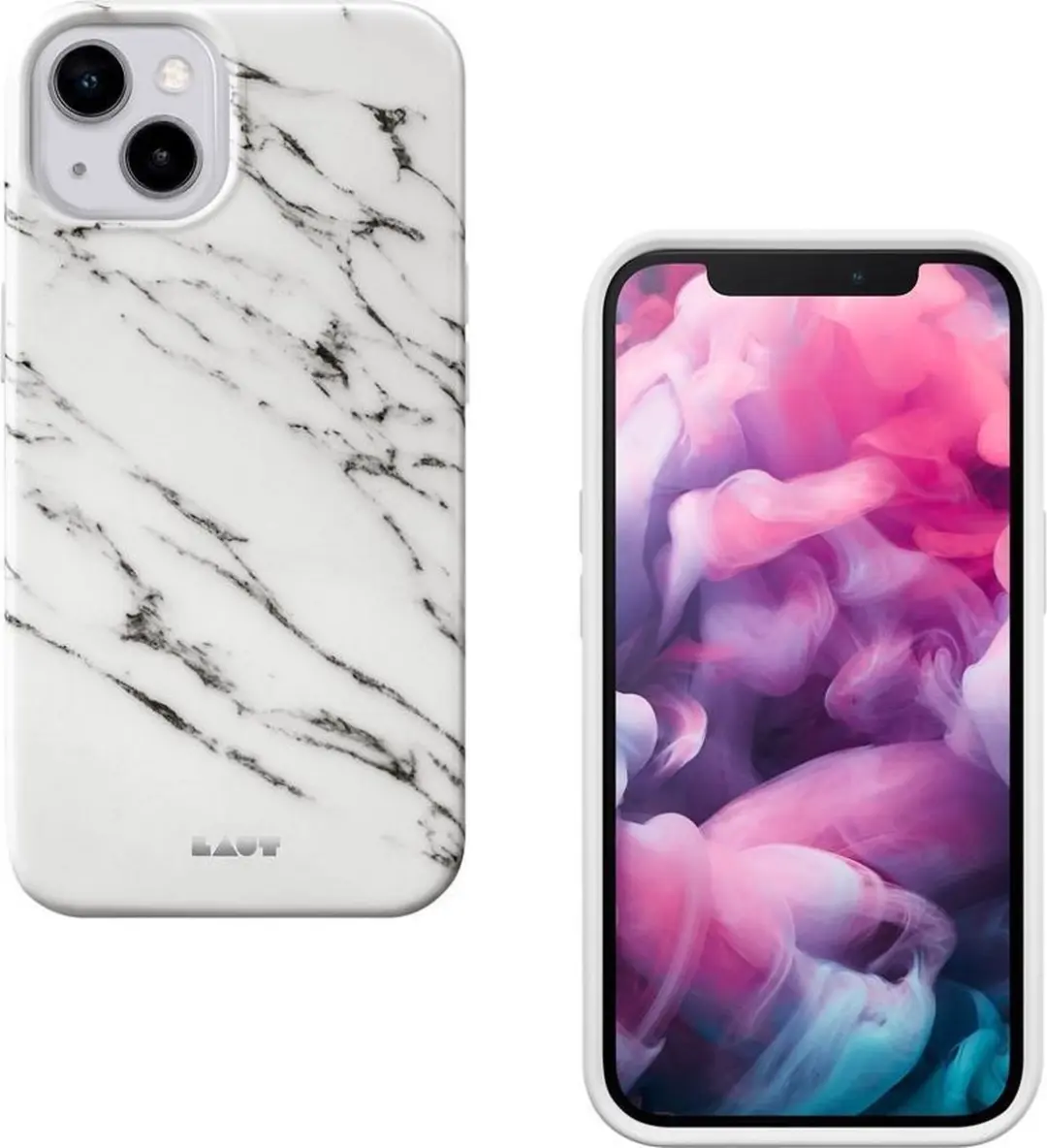 Laut Huex Elements Marble Hoesje 46442 - iPhone 13 - Wit