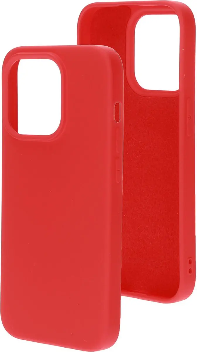 Mobiparts Hoesje iPhone 14 Pro Siliconen Rood - MP-123205 - afbeelding 6 van 6
