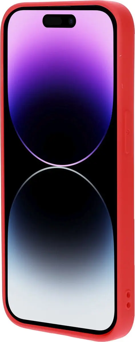 Mobiparts Hoesje iPhone 14 Pro Siliconen Rood - MP-123205