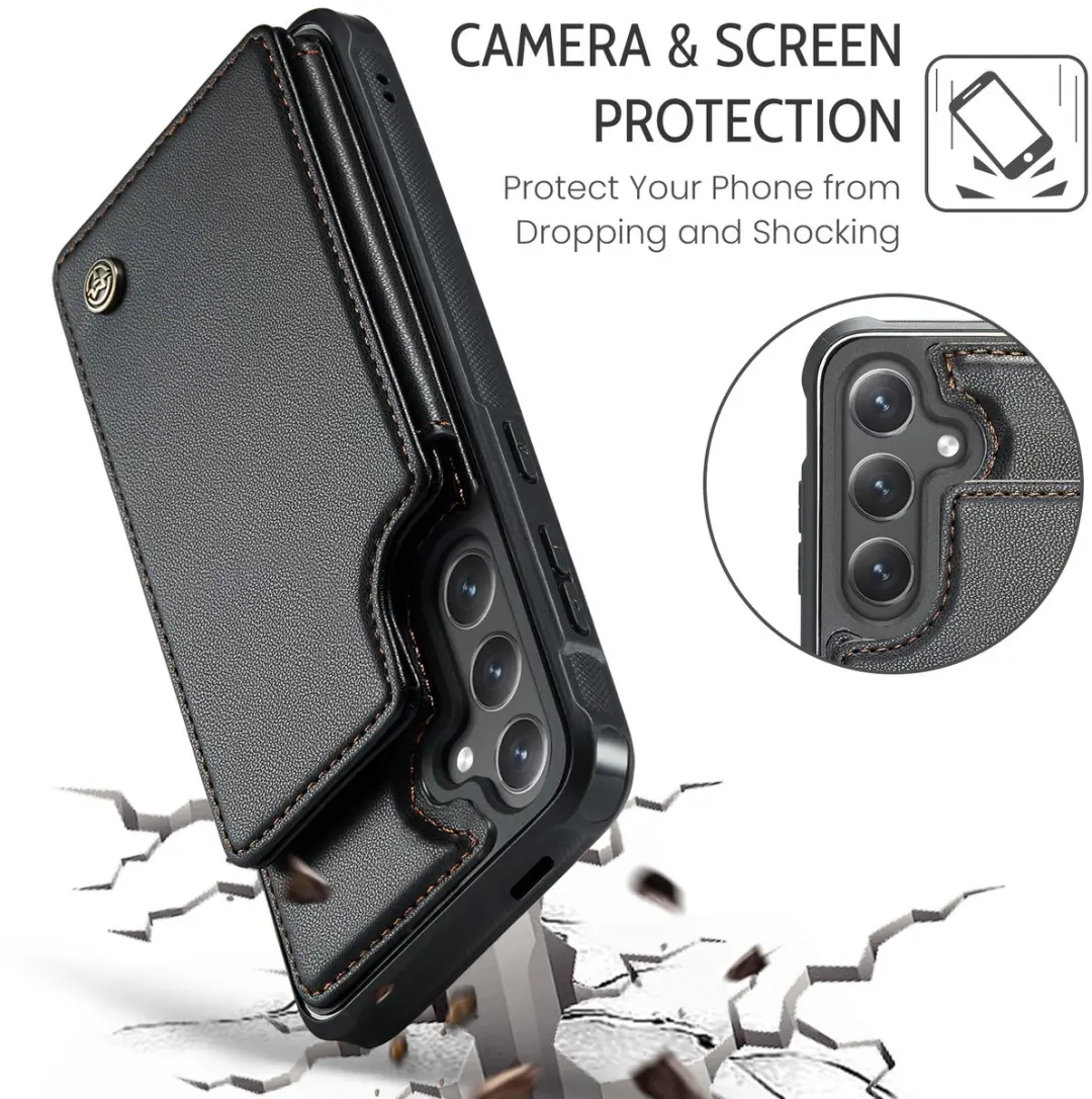 Caseme C22 Hoesje Samsung Galaxy S26 - Pasjeshouder - Zwart