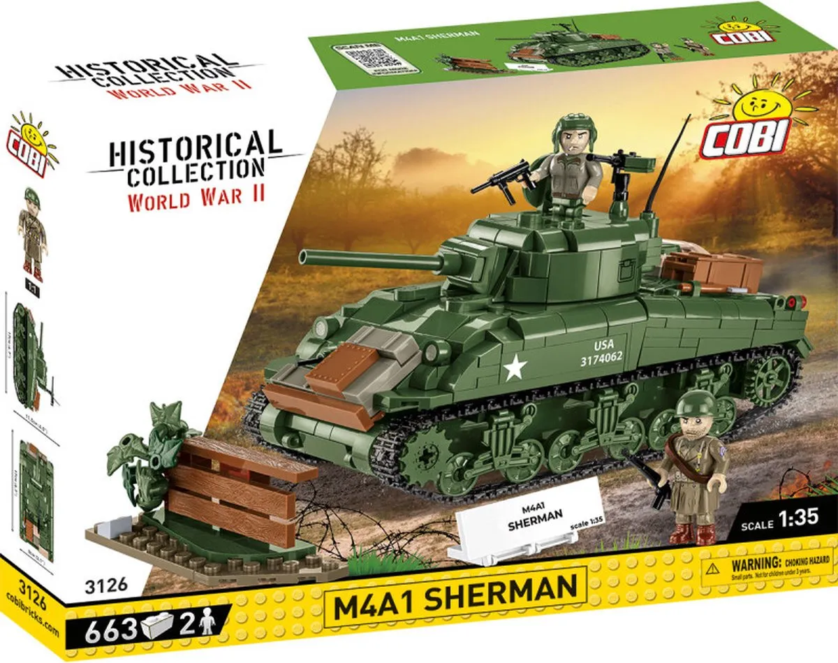 Cobi M4A1 Sherman 663 Stukken