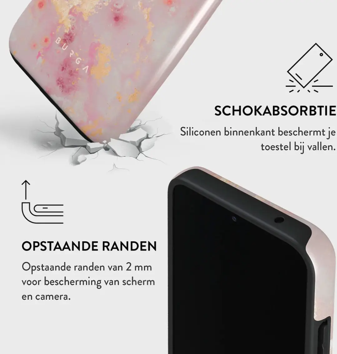 Burga Tough Case Samsung Galaxy A35 5G - Gouden Coral