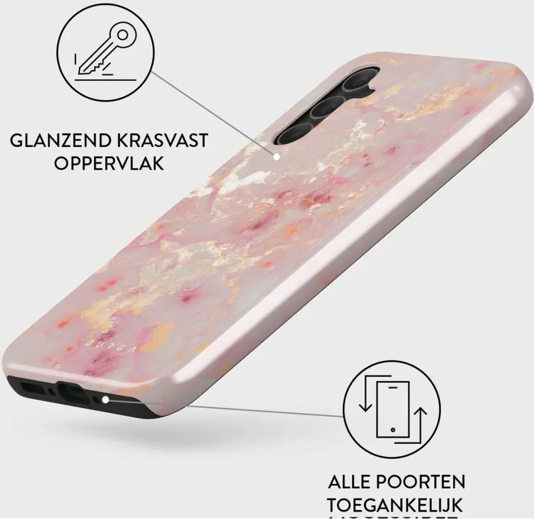 Burga Tough Case Samsung Galaxy A35 5G - Gouden Coral - afbeelding 6 van 6
